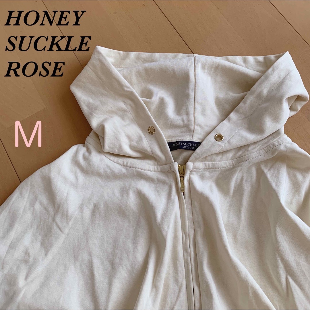 HONEYSUCKLE ROSE - 【美品】HONEYSUCKLE ROSE ジップアップスウェット