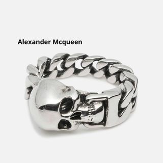 【新品未使用】AlexanderMcqueen スカルチェーンリング