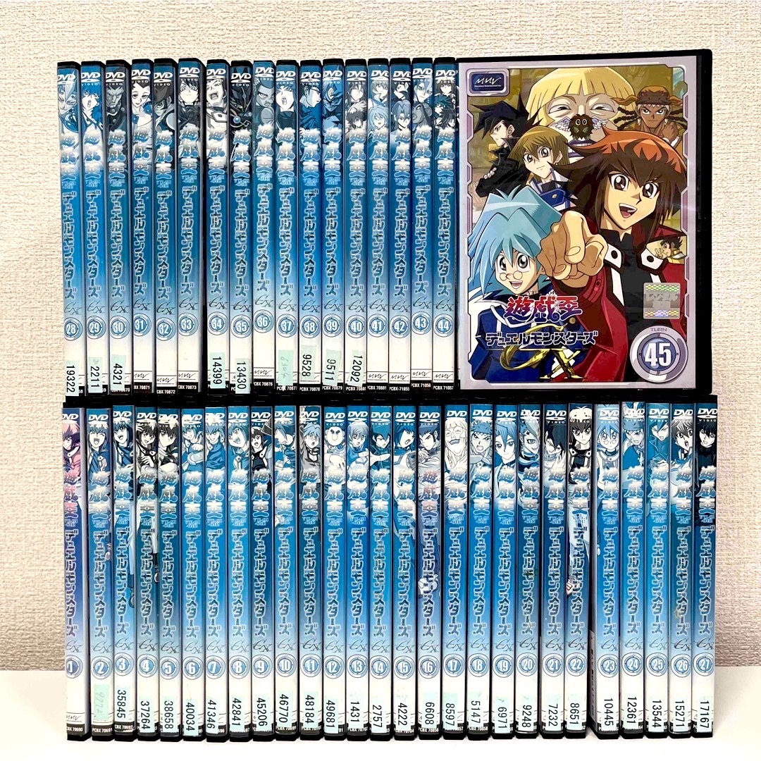 遊戯王 デュエルモンスターズ GX DVD 全45巻 セット