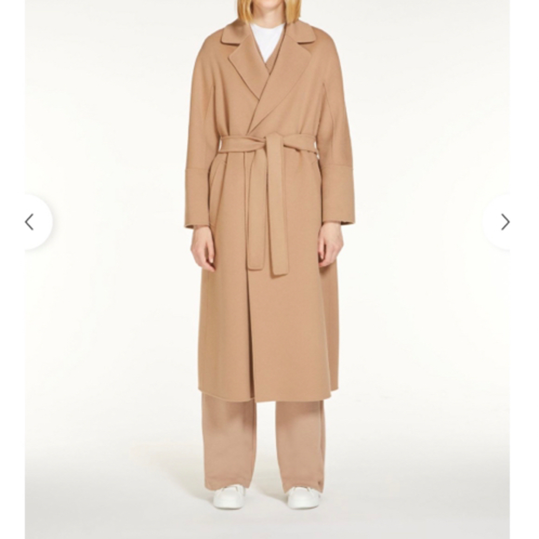美品 S MAX MARA ピュアウールダブルフェイスロングコート - ロングコート