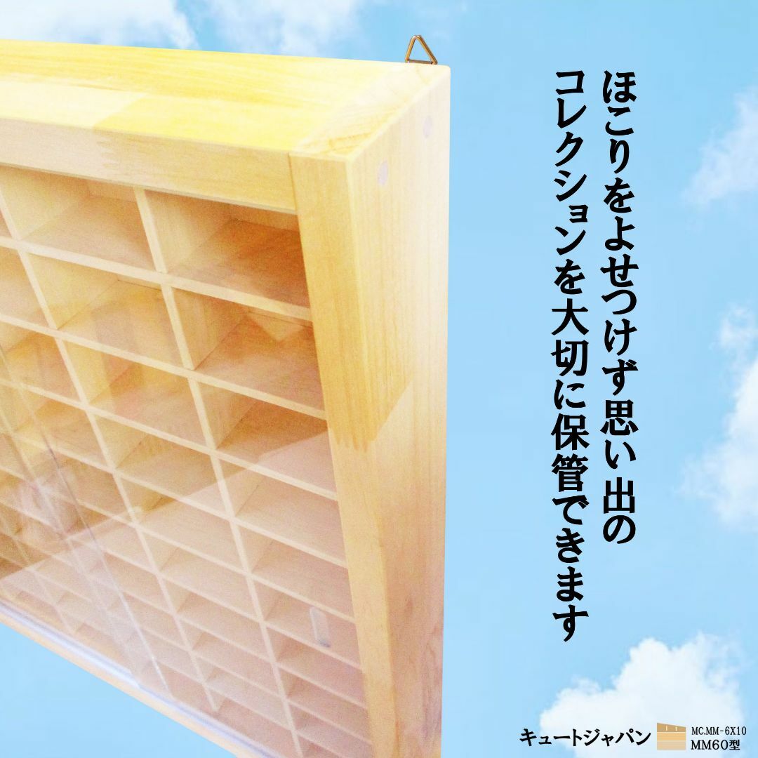 ゆったり６０台 トミカ収納ケース アクリル障子付 日本製 コレクション