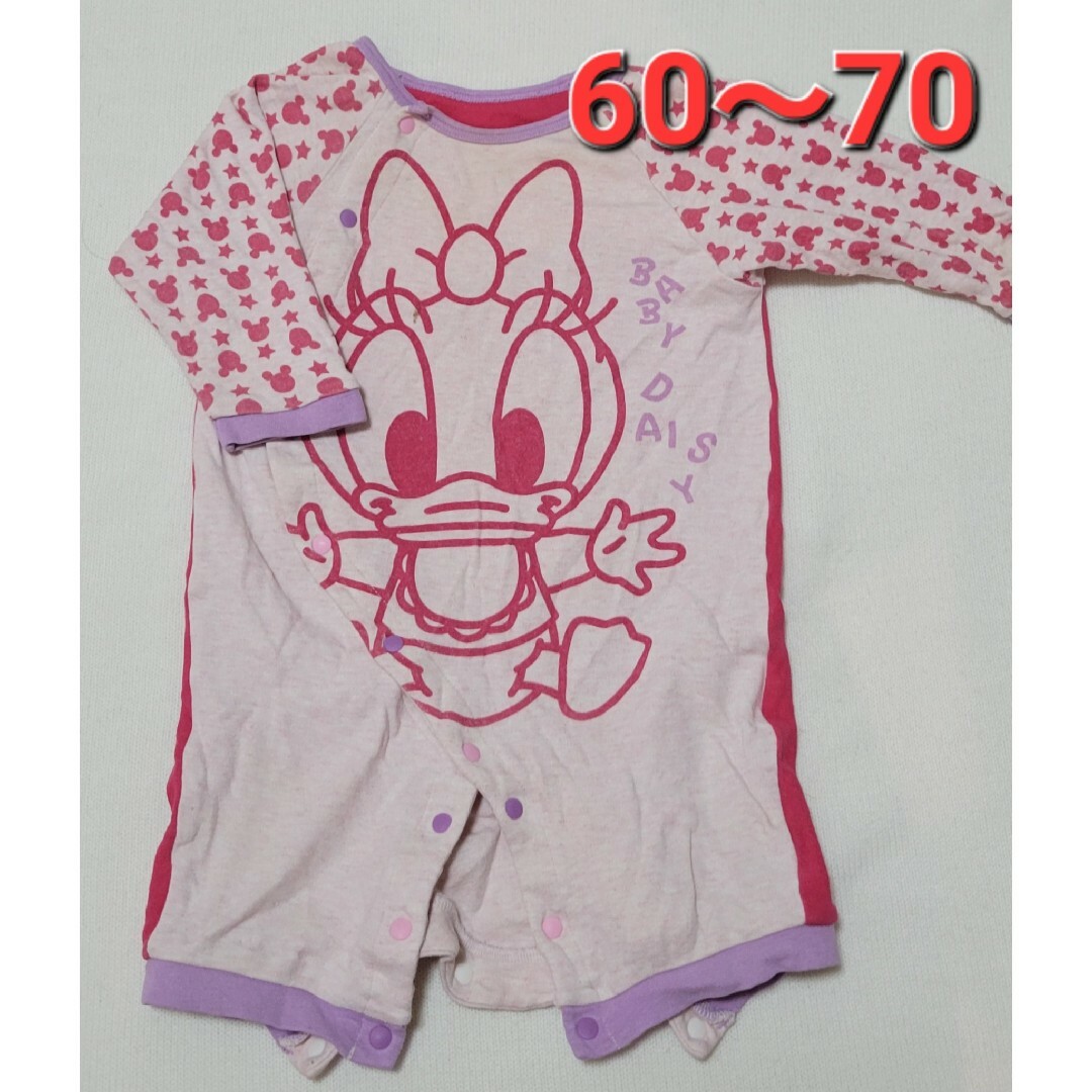 Disney 60～70cm☆デイジーの長袖ロンパース ピンク 女の子 カバーオールの通販 by k's shop｜ディズニーならラクマ
