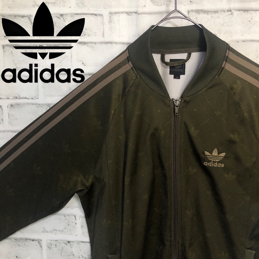 【レア70s】adidas刺繍ロゴ ジャージトップス ブルゾン USA M