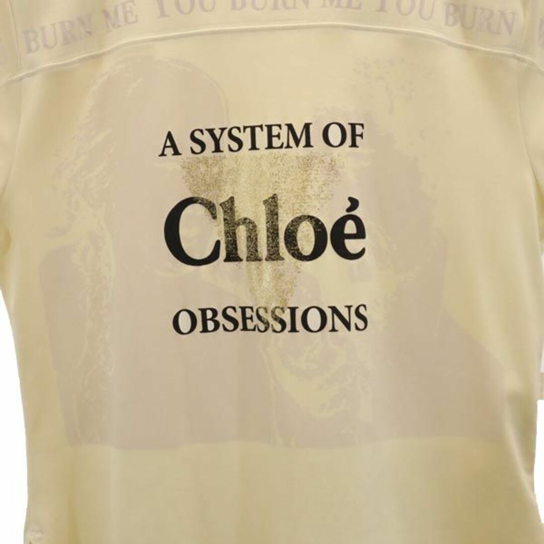 Chloe(クロエ)のクロエ プリント 半袖 Tシャツ 36 イエロー系 Chloe ロゴ レディース 【中古】  【230827】 メール便可 レディースのトップス(Tシャツ(半袖/袖なし))の商品写真