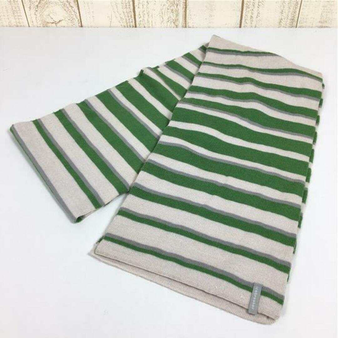 アイスブレーカー メリノウール ストライプ スカーフ Merino Wool Stripe Scarf マフラー ICEBREAKER グリーン系