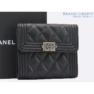 CHANEL - 新品同様シャネルボーイシャネル スモールフラップウォレット