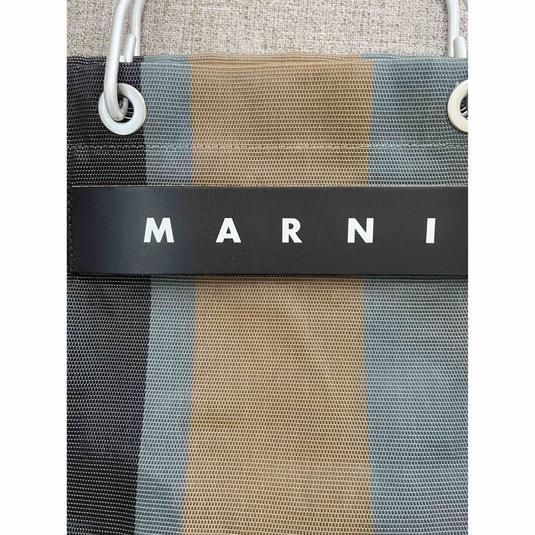 Marni(マルニ)のMARNIマルニ　ストライプバッグ　ソフトベージュ レディースのバッグ(トートバッグ)の商品写真