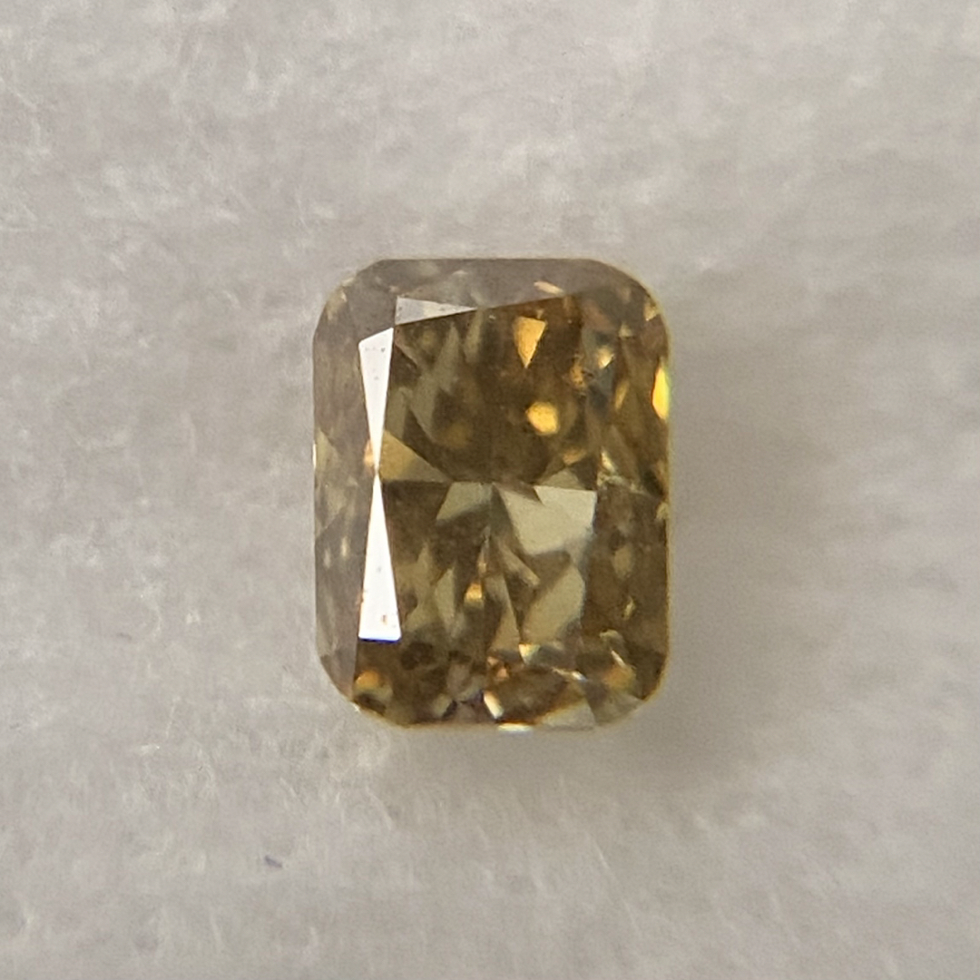 イエローダイヤモンド 0.2ct ルース クッションカット