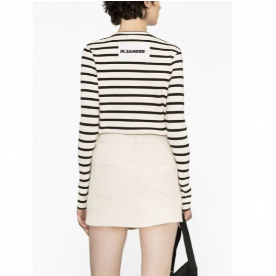 ◇未使用◇ JIL SANDER +ジルサンダー ボーダーTシャツ S 長袖 www
