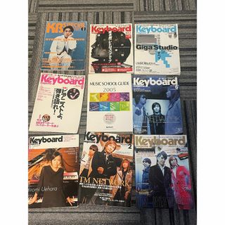 KEYBOARD MAGAZINE TM NETWORK 坂本龍一 9冊(ポピュラー)