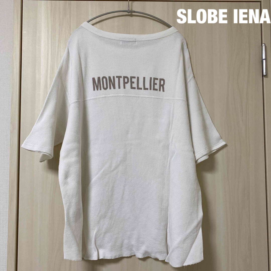 SLOBE IENA(スローブイエナ)のイエナ MONTPELLIER バックプリントワッフルプルオーバー レディースのトップス(カットソー(半袖/袖なし))の商品写真