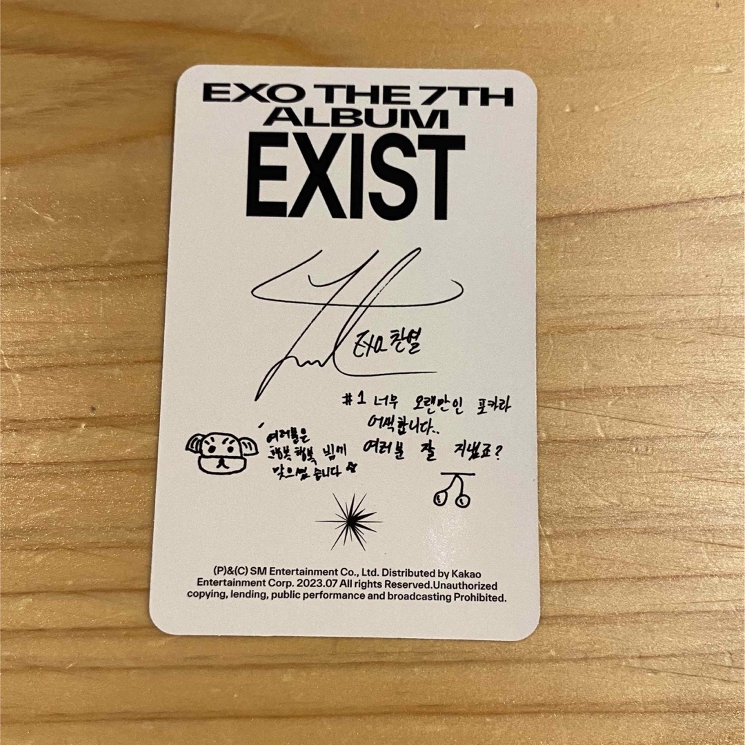 EXO(エクソ)のEXO EXIST チャニョル セット エンタメ/ホビーのタレントグッズ(アイドルグッズ)の商品写真