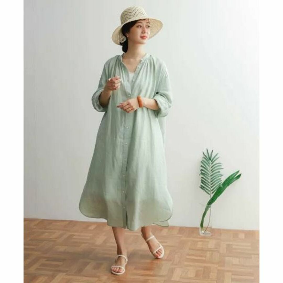 【新品・Mサイズ】アーバンリサーチドアーズ リネンギャザーワンピース DOORS