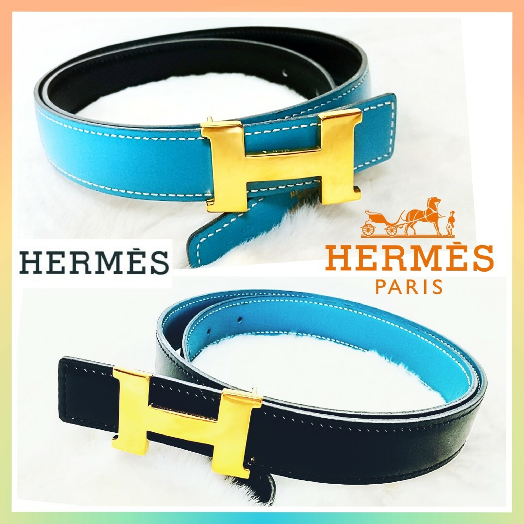 エルメスHERMES✥コンスタンス ミニベルト✥リバーシブル✥ヴィンテージ美品