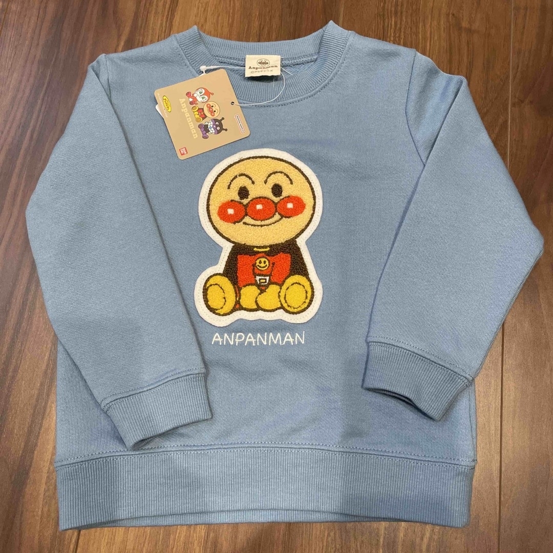 値下げしました‼︎ 新品　アンパンマン　トレーナー　100サイズ キッズ/ベビー/マタニティのキッズ服男の子用(90cm~)(Tシャツ/カットソー)の商品写真