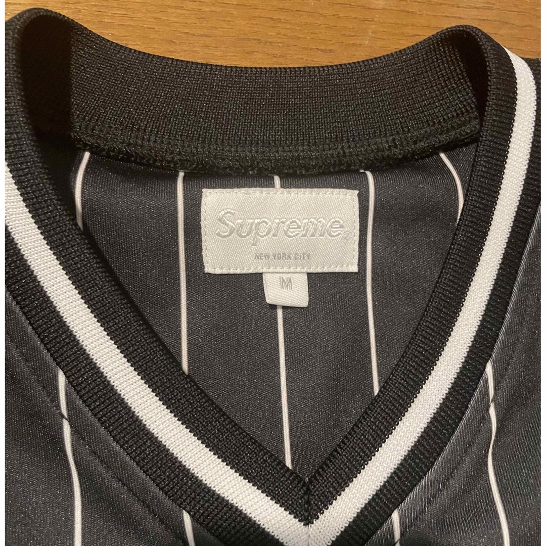 Supreme Pinstripe Baseball Jersey 2