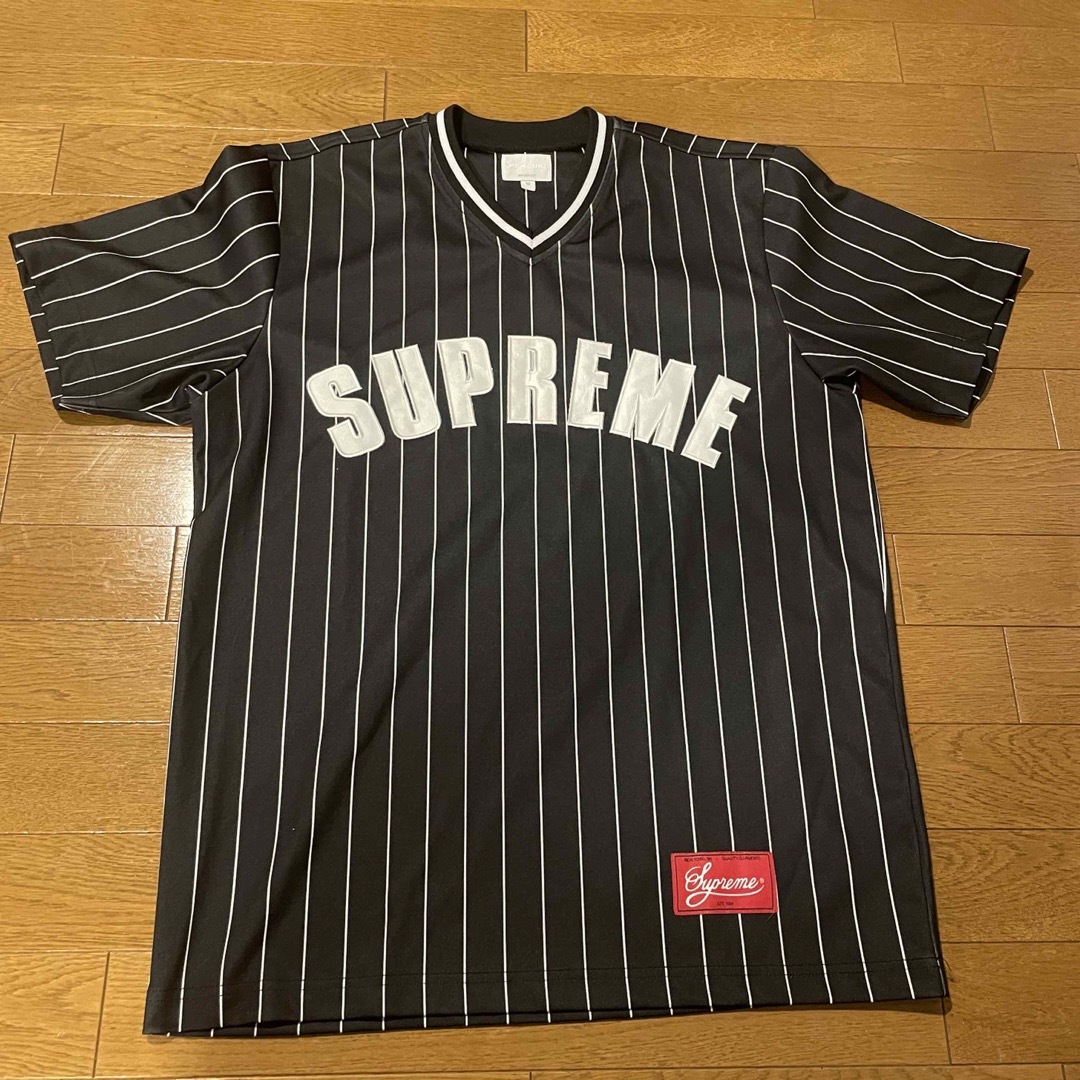 Supreme Pinstripe Baseball Jersey