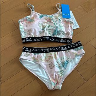 ロキシー(Roxy)の新品タグ付き未使用！ROXY GIRL ビキニ＆ロンパースセット 150(水着)