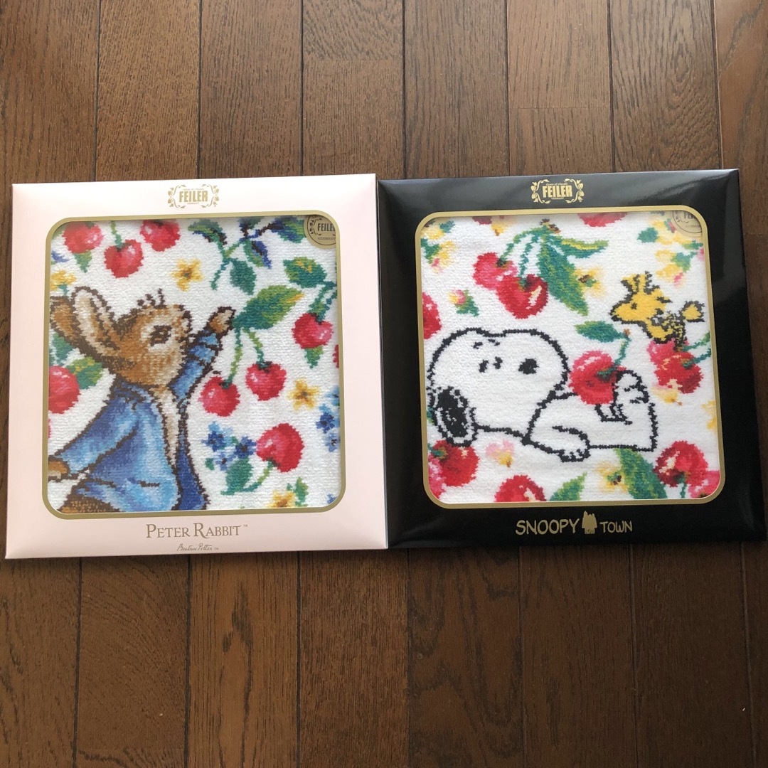 FEILER】フェイラー きつ 限定品ピーターラビット ハンカチ2枚セット FEILER】フェイラー きつ 限定品ピーターラビット ハンカチ2枚セット