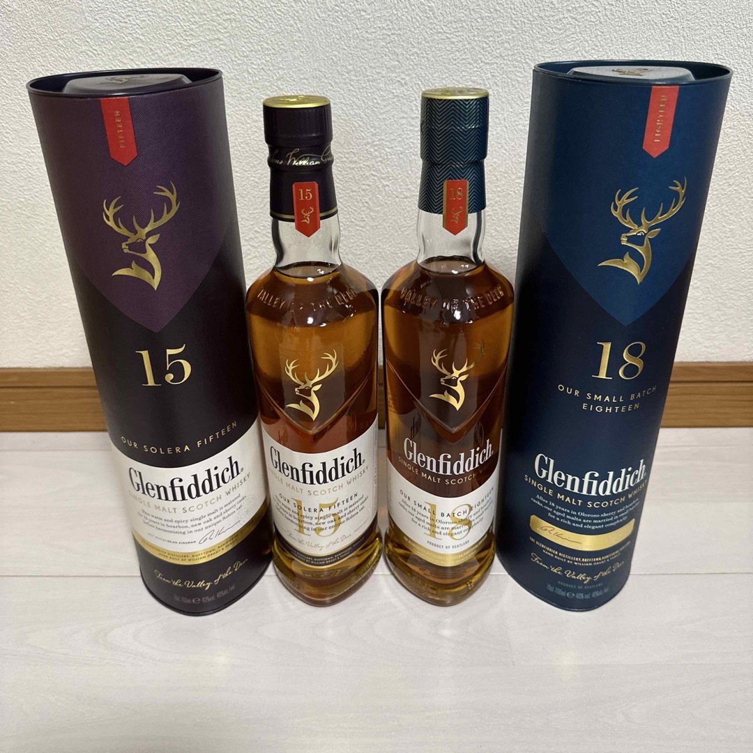 グレンフィディック18年 15年 Glenfiddich シングルモルトスコッチ