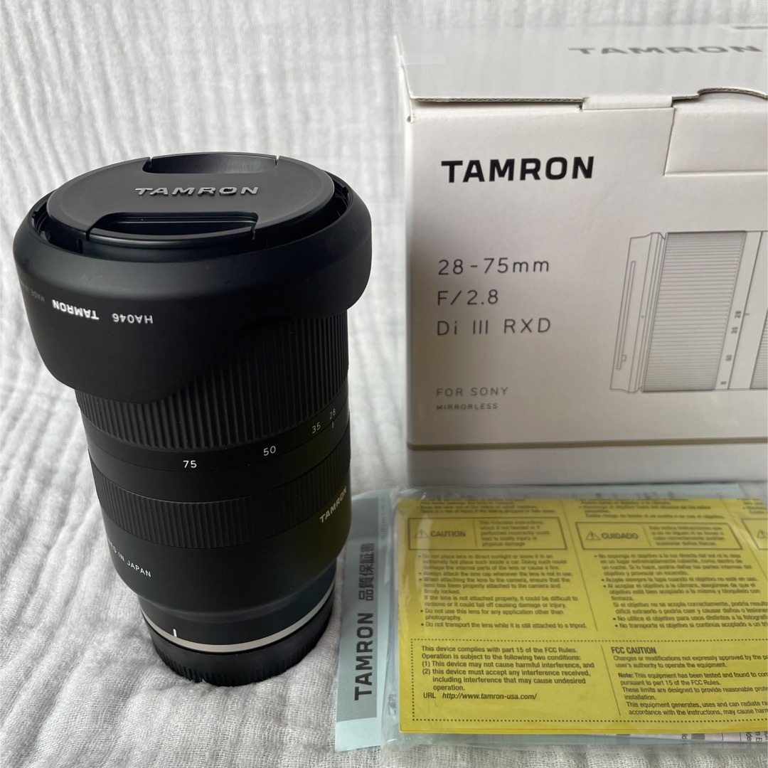 【美品フィルタ付価格】TAMRON 28-75 RDX iii f2.8