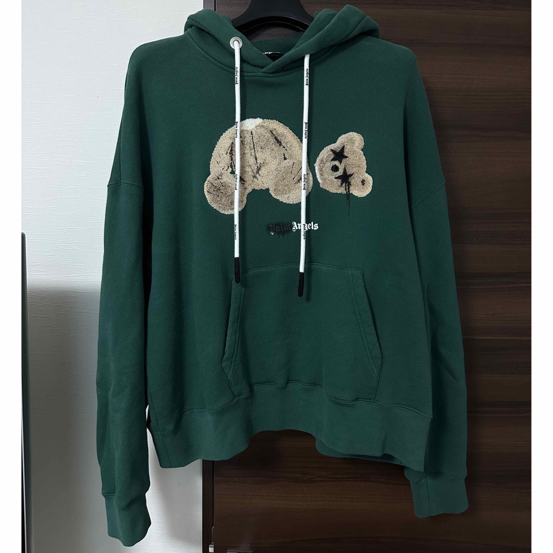 PALM ANGELS BEAR HOODY BLACK L パームエンジェルス