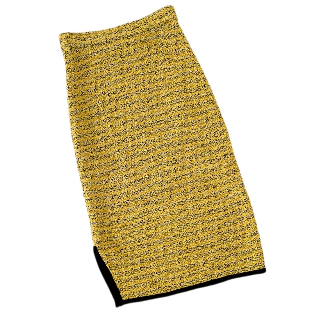 theory luxe セオリーリュクス ツイードニットスカート イエロー 38