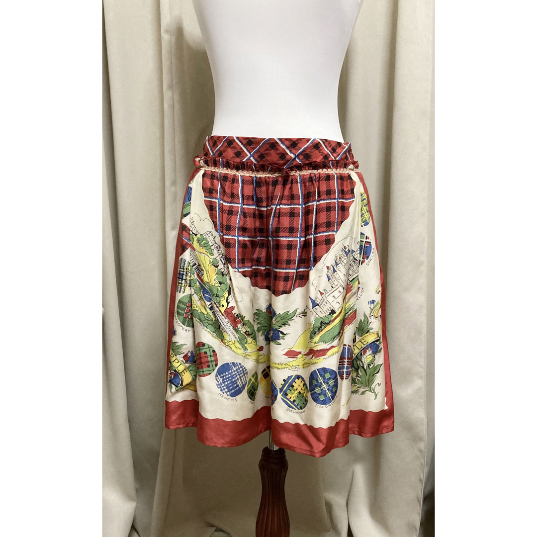 JaneMarple - ジェーンマープル 赤 チェック スカート JaneMarple 新品