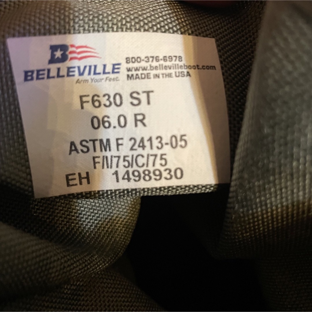【未使用】BELLEVILLE ミリタリーブーツ　23.0cm サバゲー 5