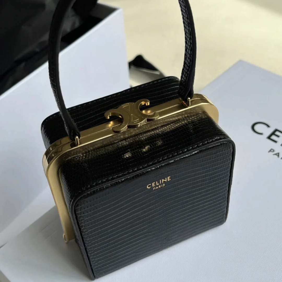 celine(セリーヌ)の【新品未使用】Celine トリオンフ ミノディエール / リザード レディースのバッグ(ハンドバッグ)の商品写真