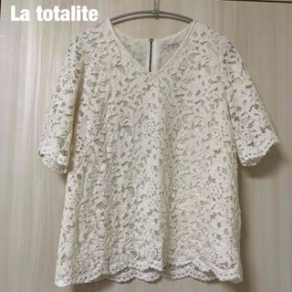 43 La TOTALITE ラトータリテ 花柄 ブラウス シャツ トップス