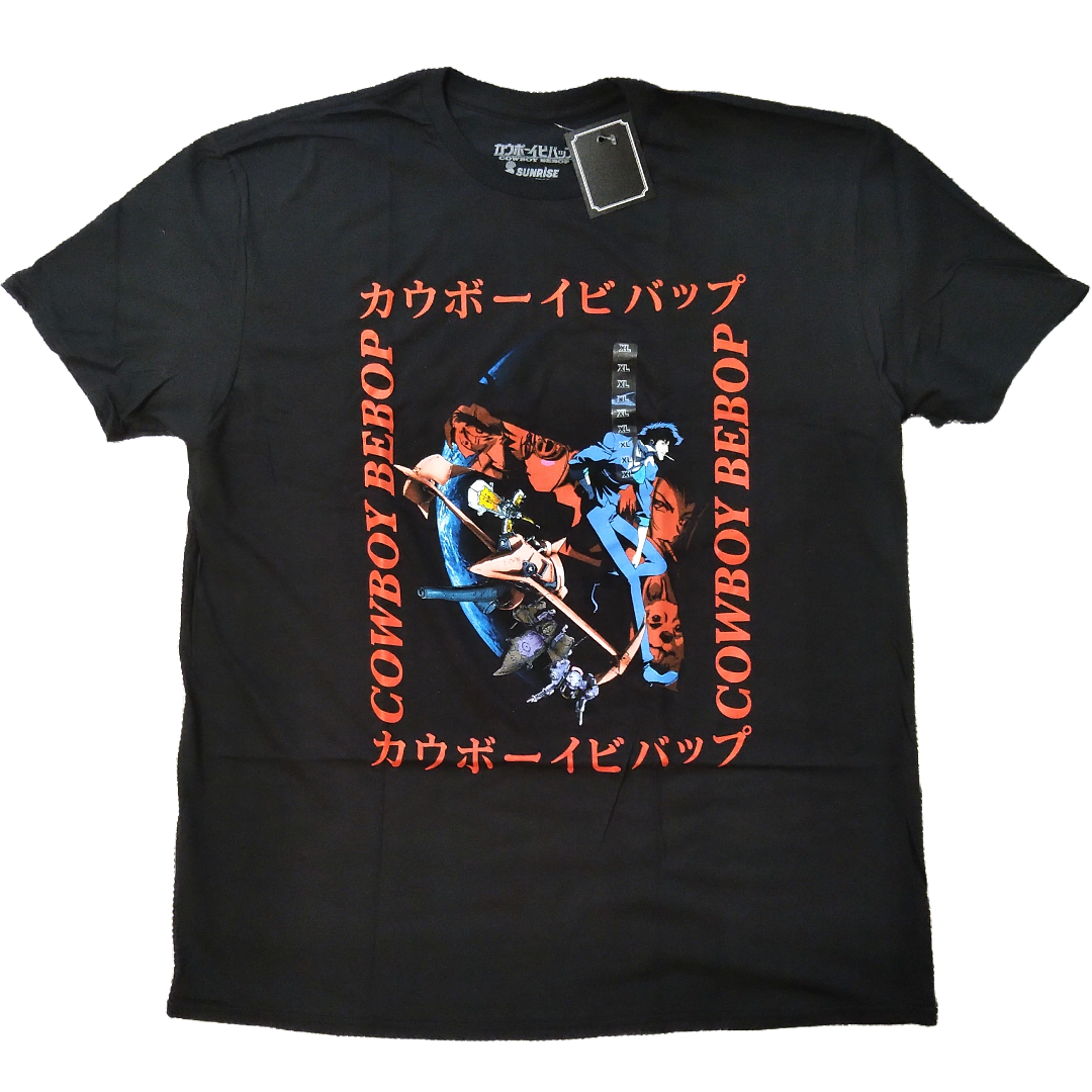 カウボーイビバップ　Tシャツ　XLサイズ　黒　アニメTシャツ　海外公式 *