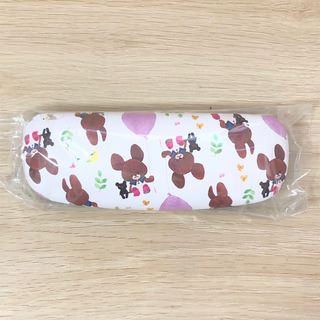 クマノガッコウ(くまのがっこう)の値下げ【新品】くまのがっこう　ジャッキー　メガネケース　水色(キャラクターグッズ)