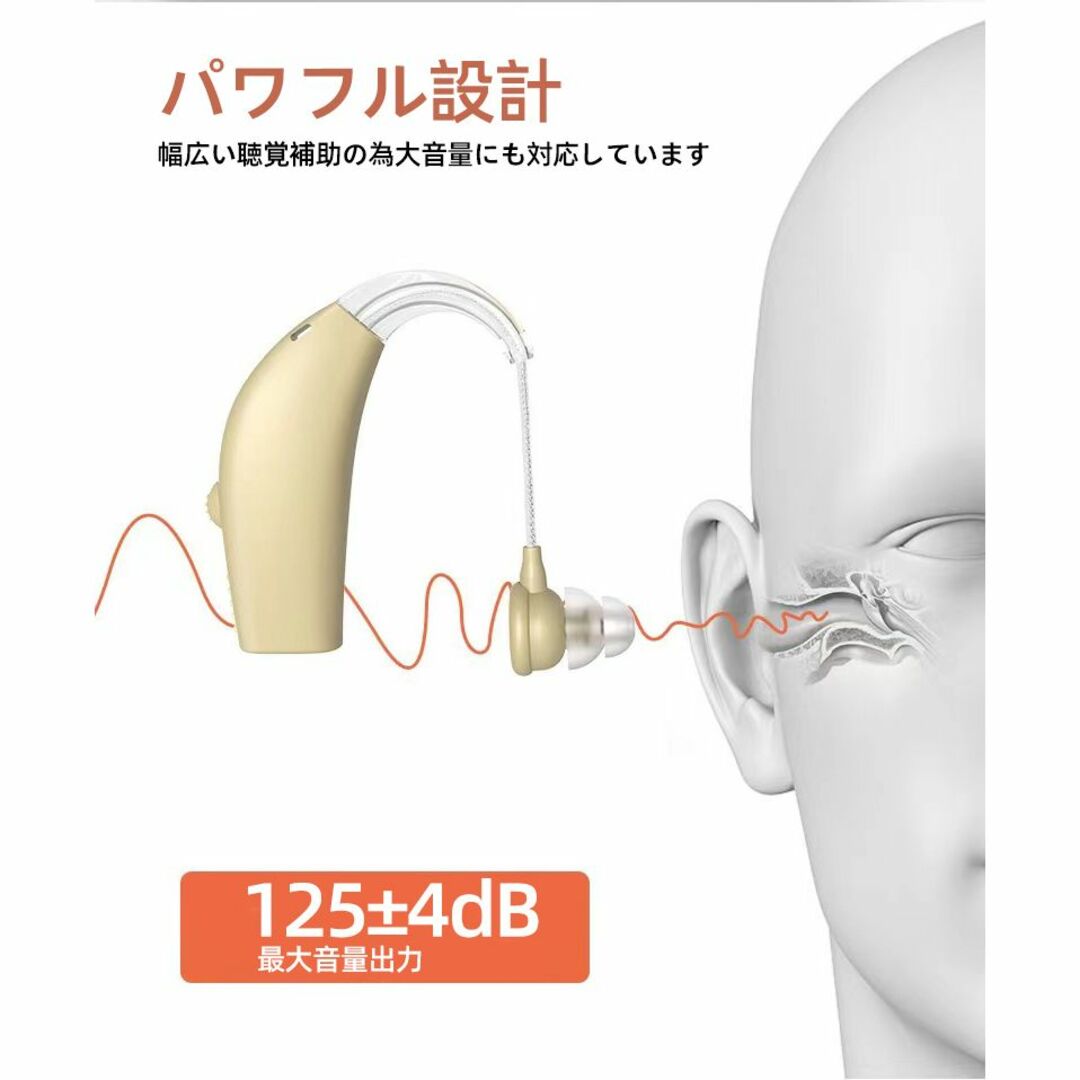 国内正規品 集音器 高品質 簡単操作 軽量 充電式 左右両用耳 ワイヤレス A 1
