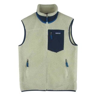 パタゴニア ボア ロゴワッペン ベスト S ベージュ patagonia メンズ