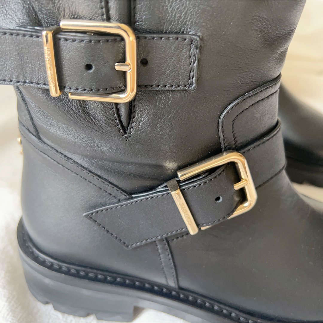 JIMMY CHOO - 【新品未使用】ジミーチュウ ショートブーツ 22cm JIMMY CHOO - 【新品未使用】ジミーチュウ ショートブーツ 22cm