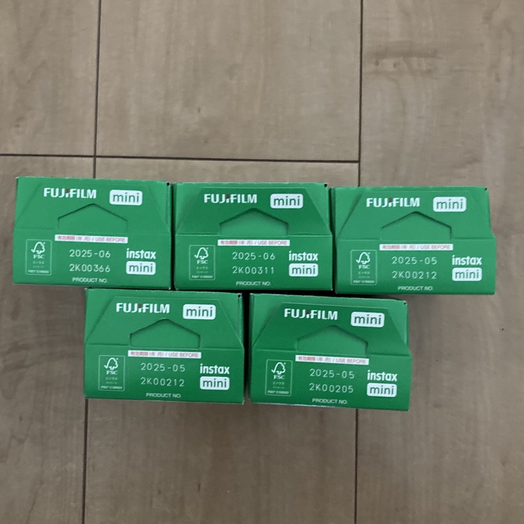 インスタントフイルム instax mini 10×2パック 5箱(100枚