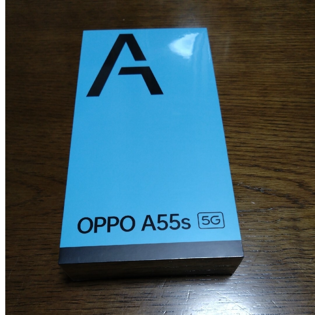 OPPO(オッポ)のOPPO SIMフリースマートフォン A55S 5G グリーン　未開封品 スマホ/家電/カメラのスマートフォン/携帯電話(スマートフォン本体)の商品写真