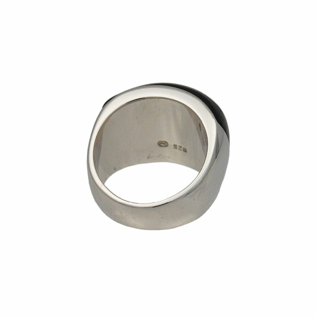 天然オニキスジルコニア925シルバーロジウムメッキリングONXY-R5 レディースのアクセサリー(リング(指輪))の商品写真
