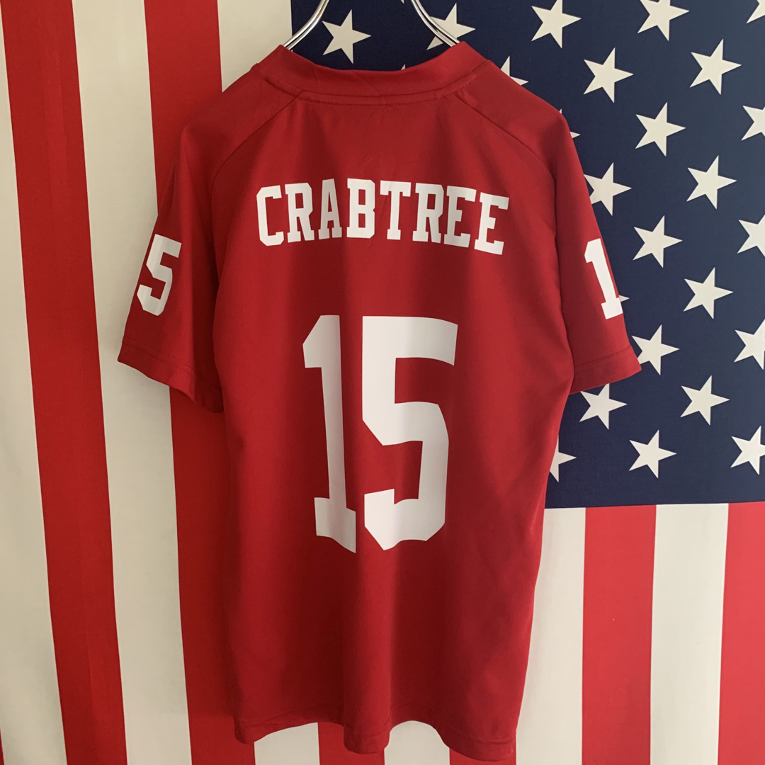 輸入古着 アメフト Tシャツ  ゲームシャツ CRABTREE  ジュニア スポーツ/アウトドアのスポーツ/アウトドア その他(アメリカンフットボール)の商品写真