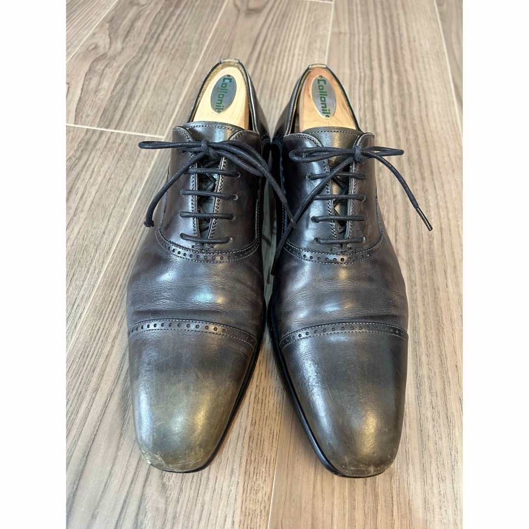 【美品】MAGNANNI サイズ39 ブラック ストレートチップカルミナ