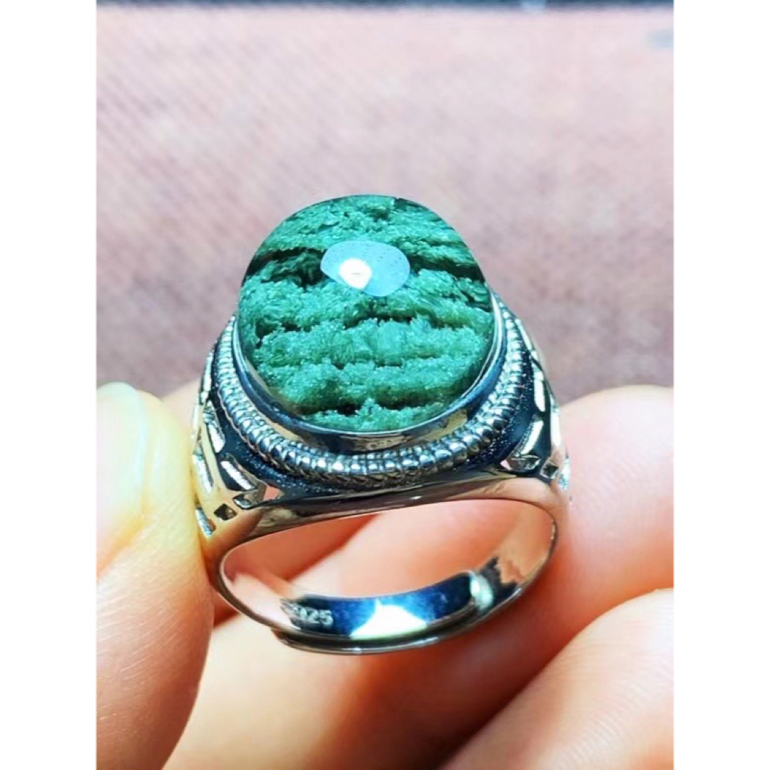 ⭐︎【天然】グリーン ガーデン クォーツ リング s925 レディースのアクセサリー(リング(指輪))の商品写真