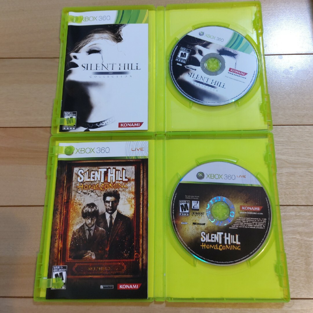 Xbox360(エックスボックス360)のXbox360　海外版　SILENT HILL　シリーズ　2本セット エンタメ/ホビーのゲームソフト/ゲーム機本体(家庭用ゲームソフト)の商品写真
