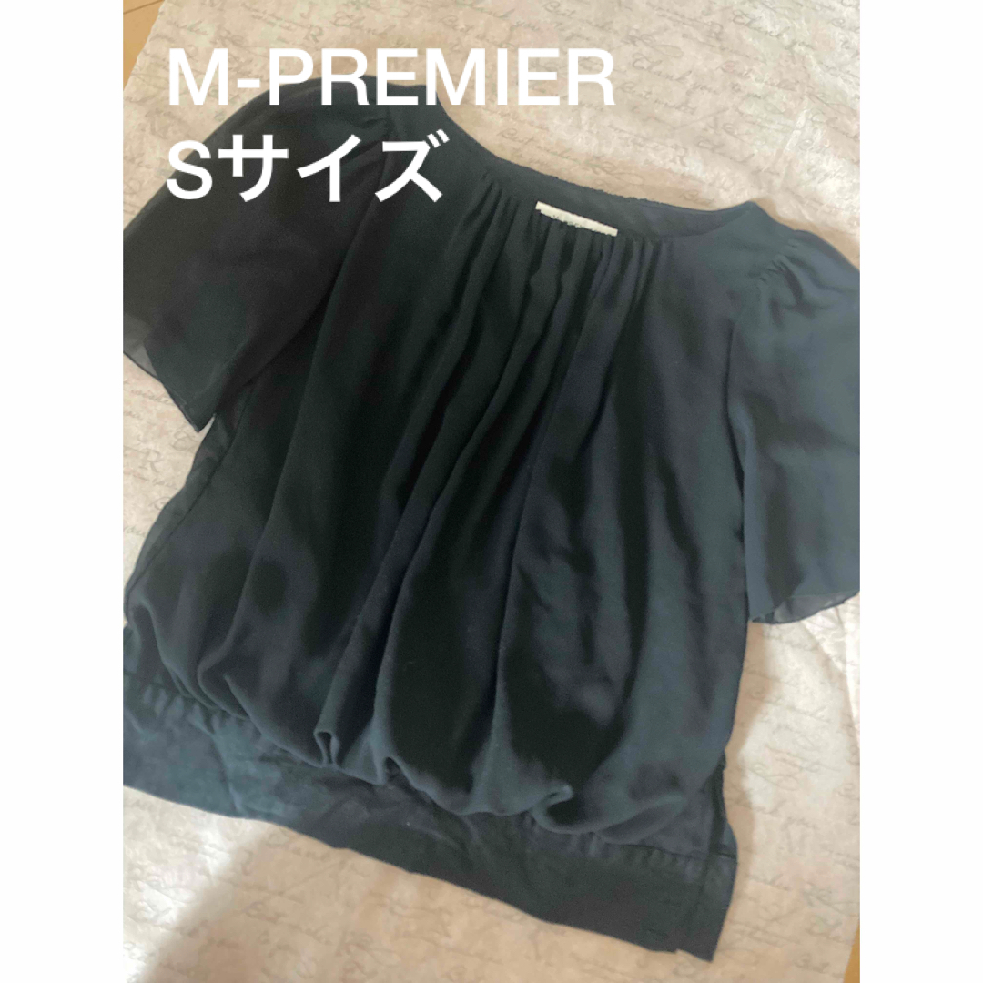 エムプルミエ　M-PREMIER 黒　半袖　トップス | フリマアプリ ラクマ