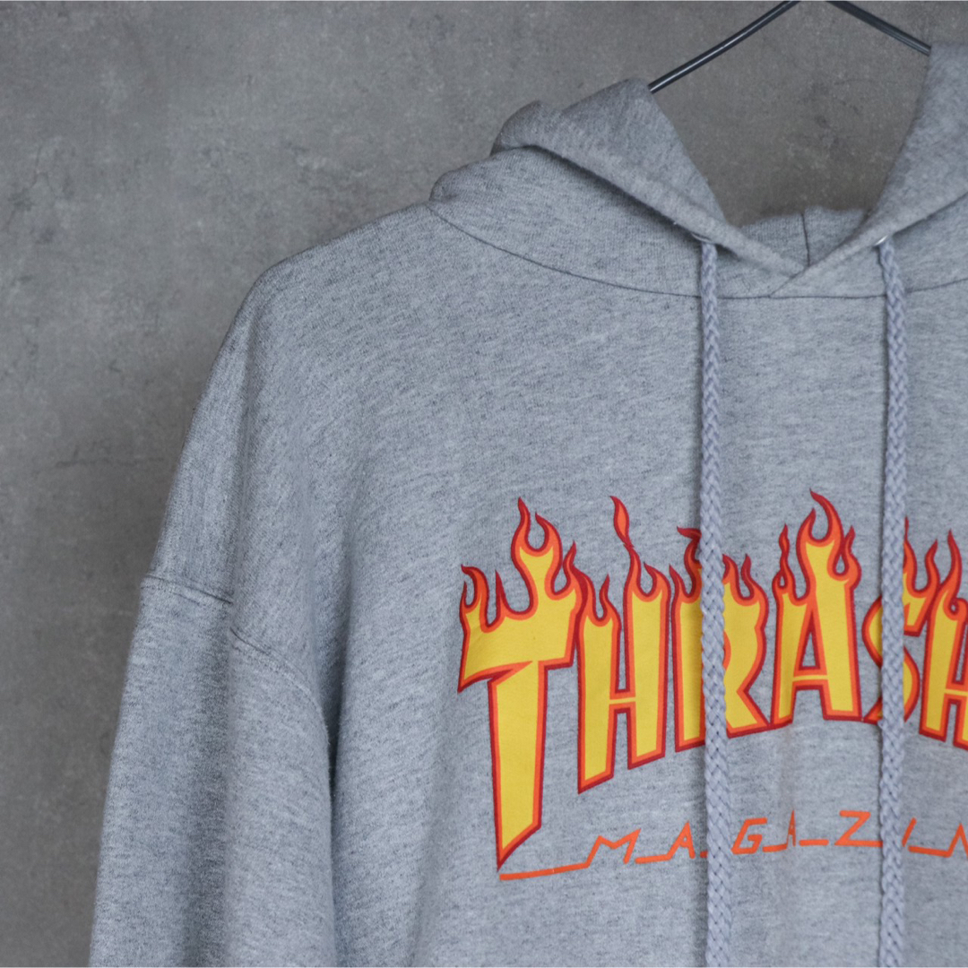 THRASHER(スラッシャー)の✳︎良品✳︎送料込【スラッシャー/THRASHER】パーカー　グレー　フード付き メンズのトップス(パーカー)の商品写真