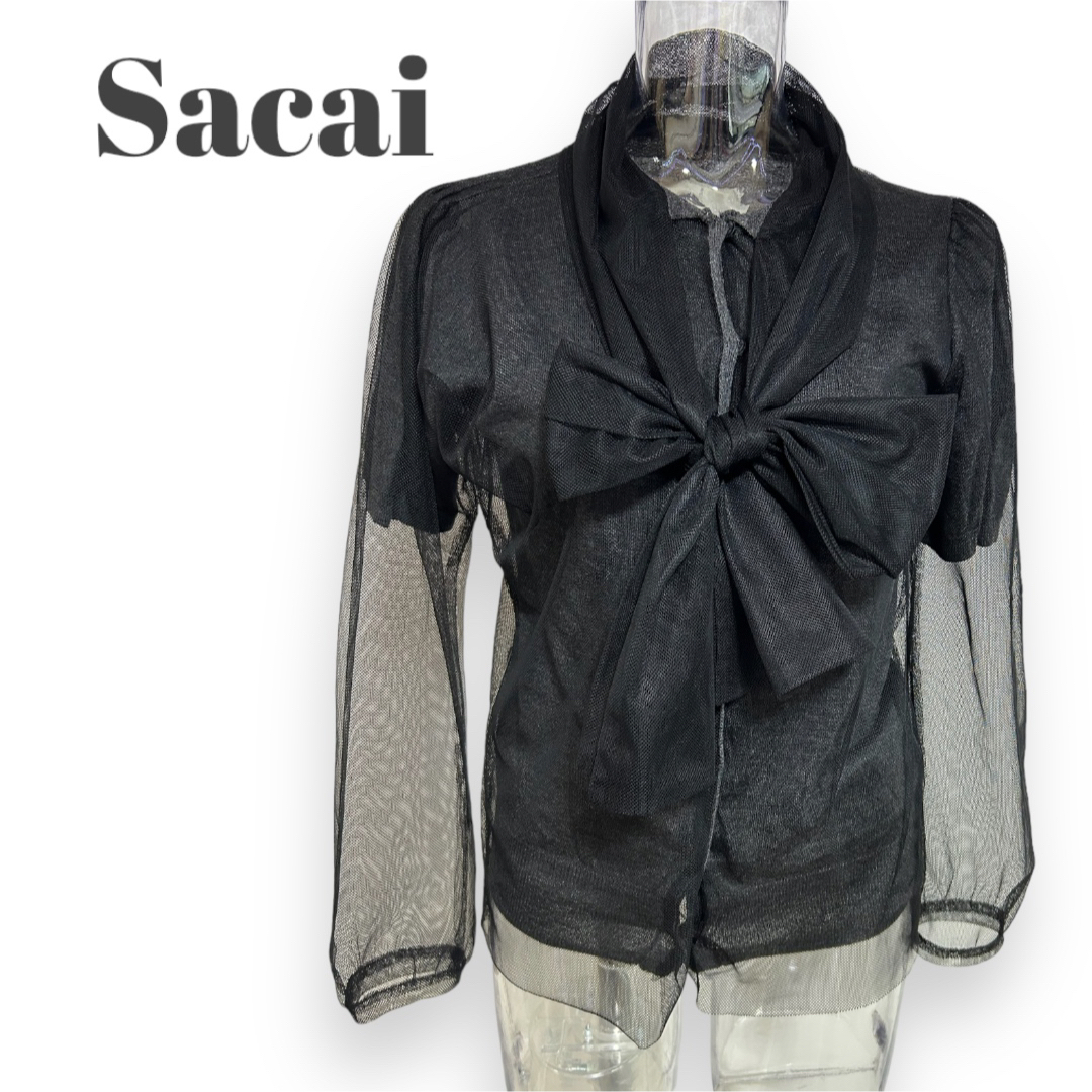 サカイ　見せ方色々大人可愛いカットソー　ブラウス　サイズＳ〜Ｍ　Sacai