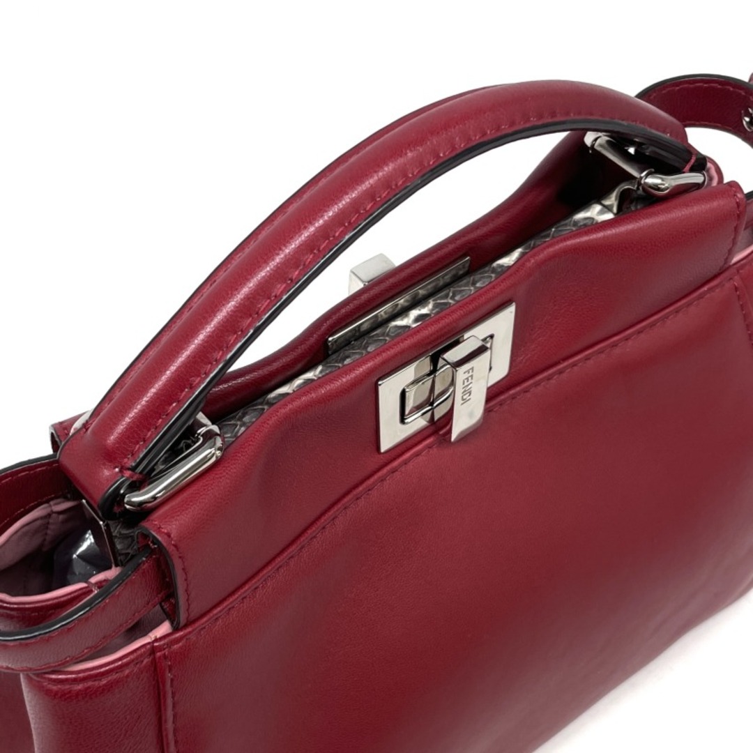 FENDI - フェンディ ピーカブー スモール ナッパレザー パイソン