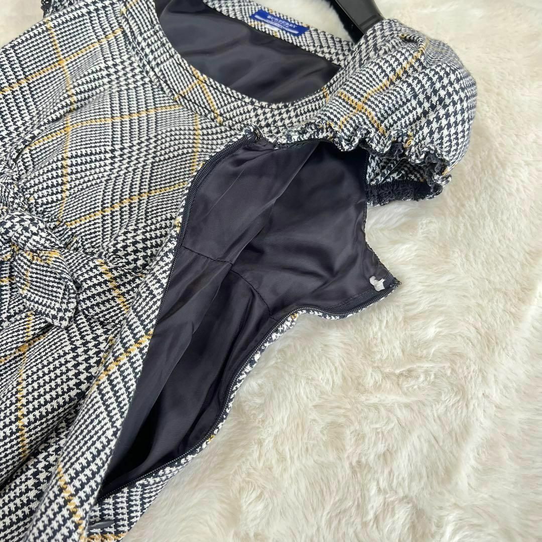 BURBERRY BLUE LABEL - BURBERRY BLUE LABEL 千鳥 フレンチスリーブ