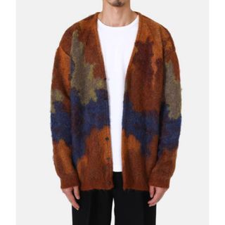 22aw YOKE STILL JACQUARD CARDIGAN