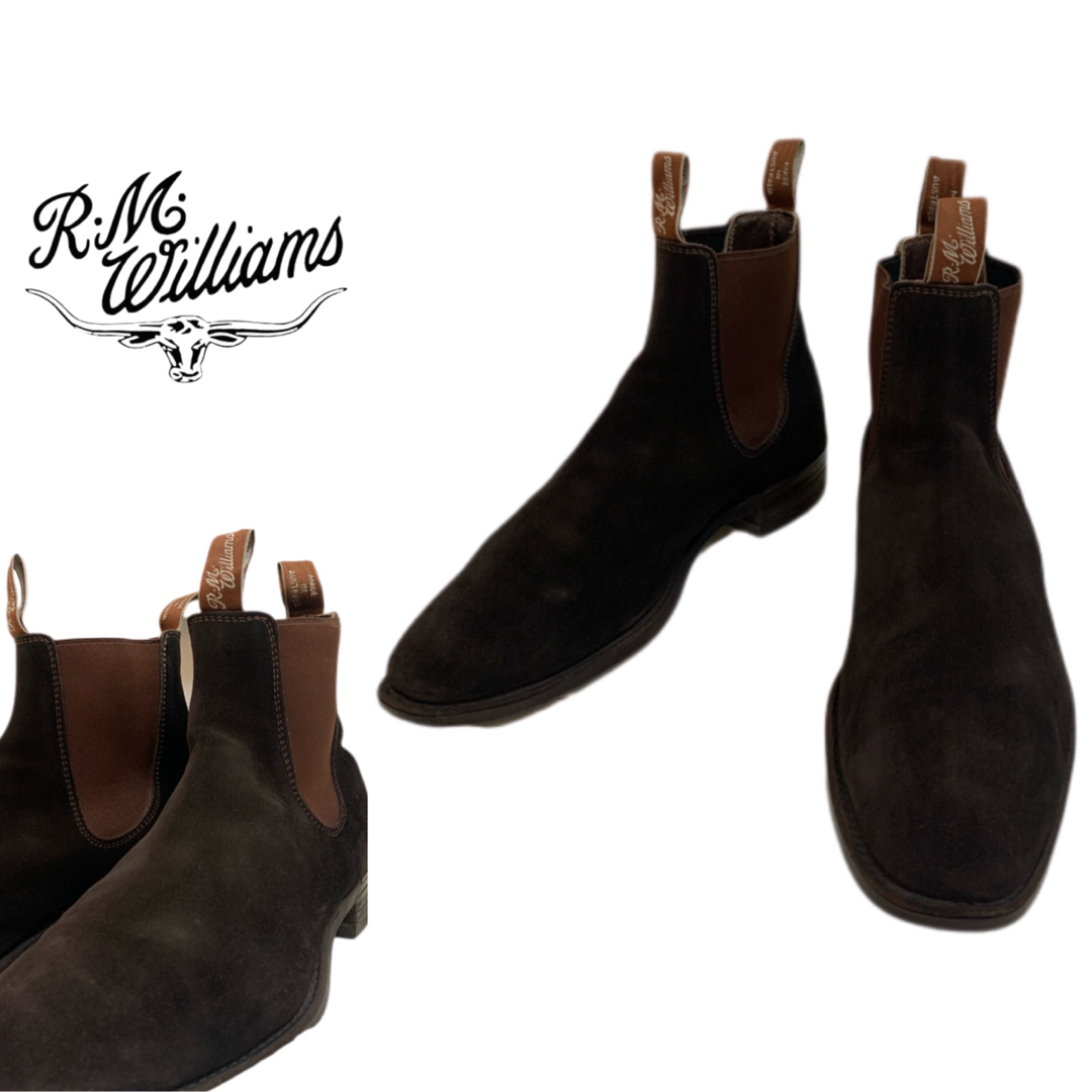 R.M.Williams AUSTRALIA製 サイドゴアスエードレザーブーツ | フリマアプリ ラクマ